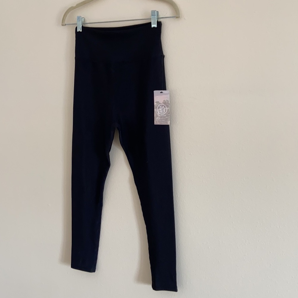 New Sage Collective Kate Ribbed Bra & Leggings Set - Picture 10 of 12